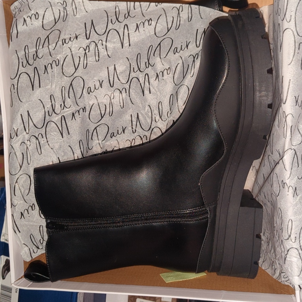 Black Chunky Ankle Boots